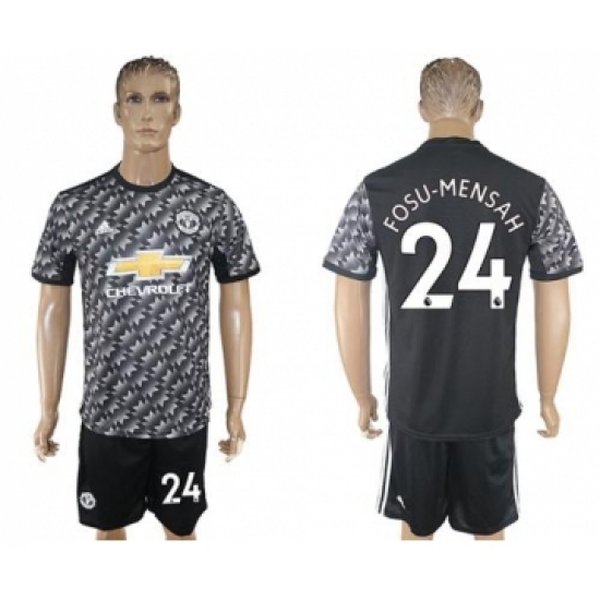 Manchester United #24 Fosu-Mensah Black Soccer Club Jersey