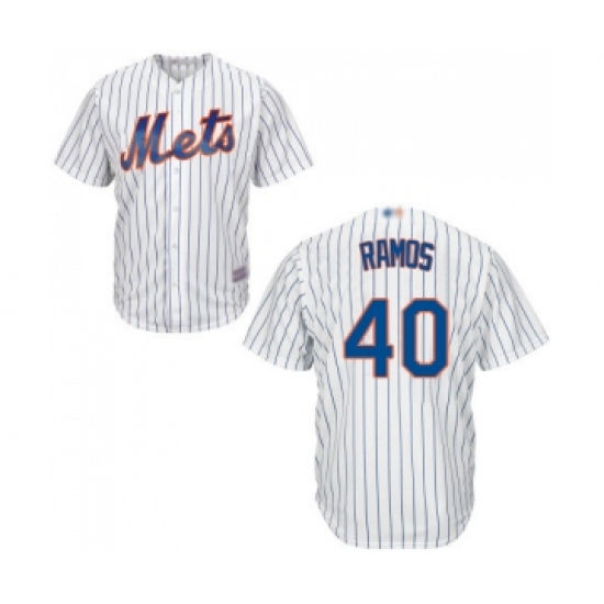 Men's New York Mets #40 Wilson Ramos Replica White Home Cool Base Baseball Jersey - Ujersey