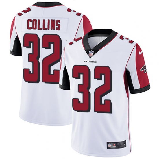 Men's Nike Atlanta Falcons #32 Jalen Collins White Vapor Untouchable Limited Player NFL Jersey - Ujersey