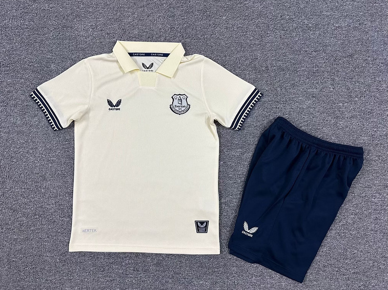 Everton Football Jersey Away Kids Kit Jersey+Shorts 2025/26 - Ujersey NHL