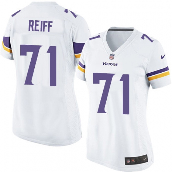 Women's Nike Minnesota Vikings #71 Riley Reiff Game White NFL Jersey - Ujersey