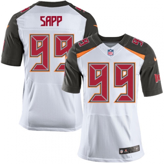 Men's Nike Tampa Bay Buccaneers #99 Warren Sapp Elite White NFL Jersey - Ujersey