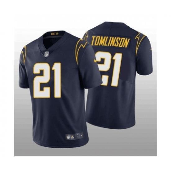 Men's Los Angeles Chargers #21 LaDainian Tomlinson Navy Vapor Untouchable Limited Stitched Jersey - Ujersey