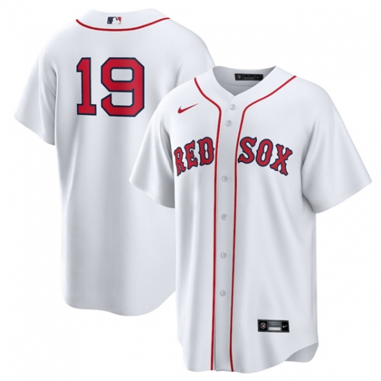 Men's Boston Red Sox #19 Roman Anthony White No Name Cool Base Stitched Baseball Jersey - Ujersey