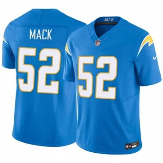 Youth Los Angeles Chargers #52 Khalil Mack Light Blue Vapor Limited Stitched Football Jersey - Ujersey