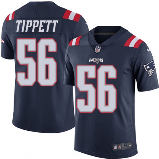 Youth Nike New England Patriots #56 Andre Tippett Limited Navy Blue Rush Vapor Untouchable NFL Jersey - Ujersey