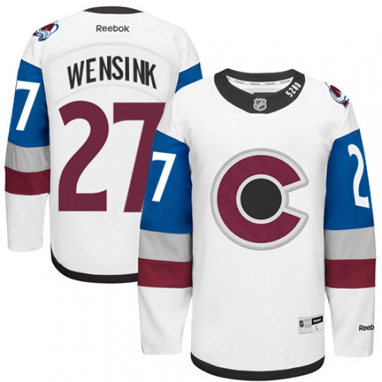Men's Reebok Colorado Avalanche #27 John Wensink Authentic White 2016 Stadium Series NHL Jersey - Ujersey