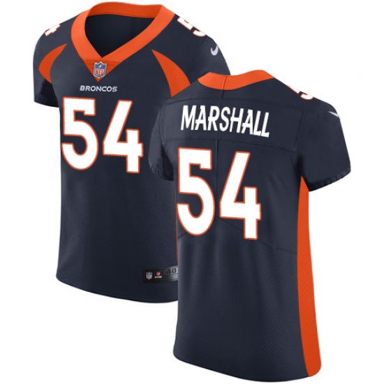 Men's Nike Denver Broncos #54 Brandon Marshall Navy Blue Alternate Vapor Untouchable Elite Player NFL Jersey - Ujersey