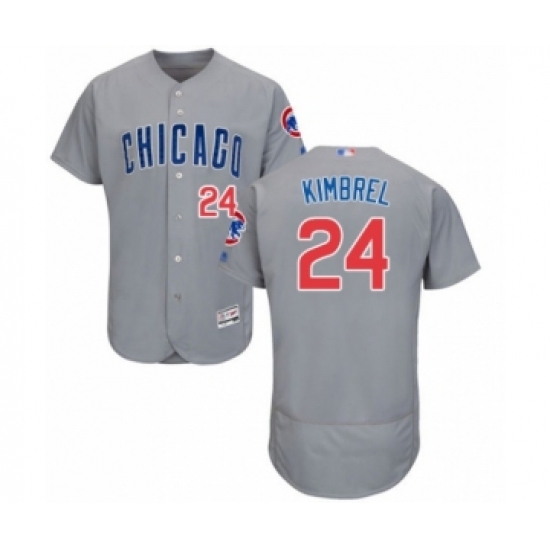 Men's Chicago Cubs #24 Craig Kimbrel Grey Road Flex Base Authentic Collection Baseball Player Jersey - Ujersey