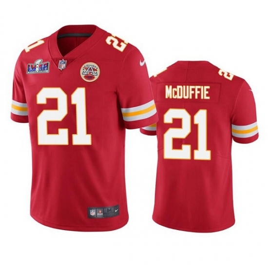 Youth Kansas City Chiefs #21 Trent McDuffie Red 2023 F U S E Vapor Untouchable Limited Stitched 2024 Super Bowl LVIII Jersey - Ujersey
