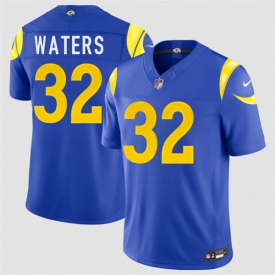Men's Los Angeles Rams #32 Jordan Waters Royal 2026 F.U.S.E. Vapor Limited Football Stitched Jersey - Ujersey
