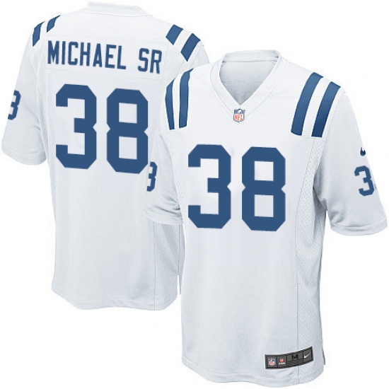 Men's Nike Indianapolis Colts #38 Christine Michael Sr Game White NFL Jersey - Ujersey