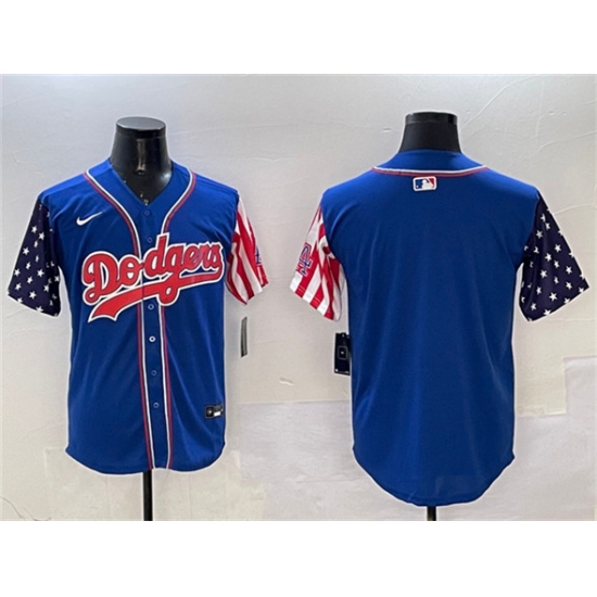 Men's Los Angeles Dodgers Blank Royal Limited Stitched Baseball Jersey - Ujersey