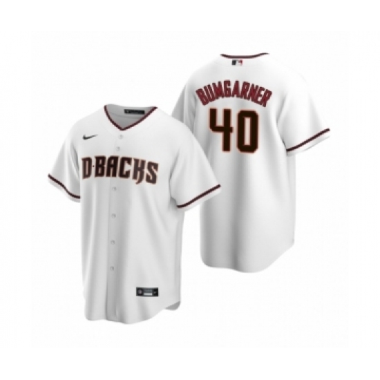 Men's Arizona Diamondbacks #40 Madison Bumgarner Nike White Replica Home Jersey