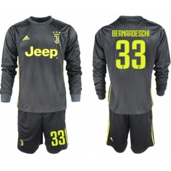 Juventus #33 Bernardeschi Third Long Sleeves Soccer Club Jersey