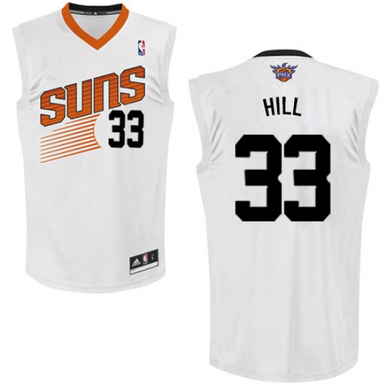 Men's Adidas Phoenix Suns #33 Grant Hill Authentic White Home NBA Jersey - Ujersey