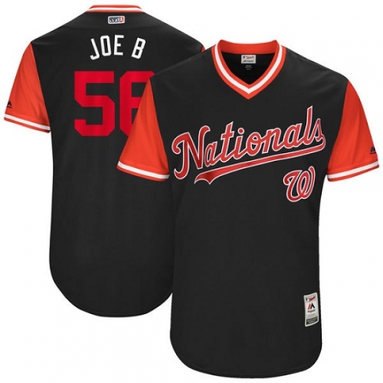 Men's Majestic Washington Nationals #56 Joe Blanton 