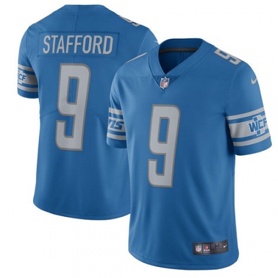 Youth Nike Detroit Lions #9 Matthew Stafford Limited Light Blue Team Color Vapor Untouchable NFL Jersey - Ujersey