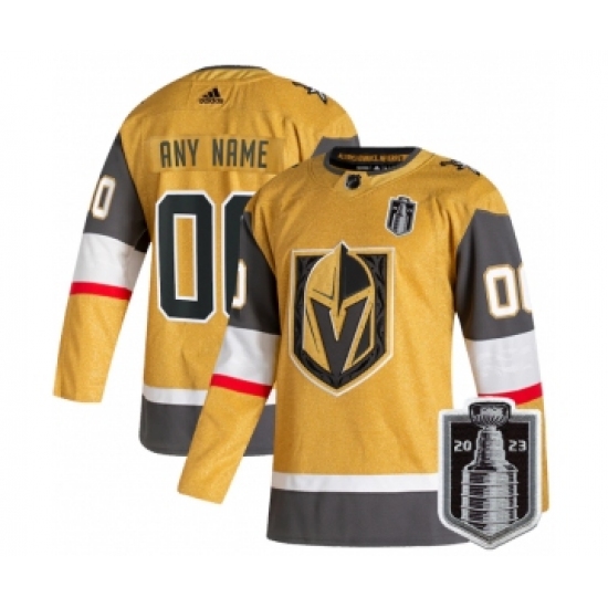 Men's Vegas Golden Knights Active Player Custom Gold 2023 Stanley Cup Final Stitched Jersey - Ujersey