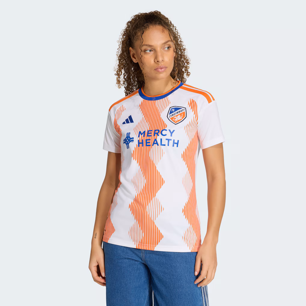 Women's FC Cincinnati adidas White 2026 The Seven Hills Kit Replica Jersey - Ujersey NHL