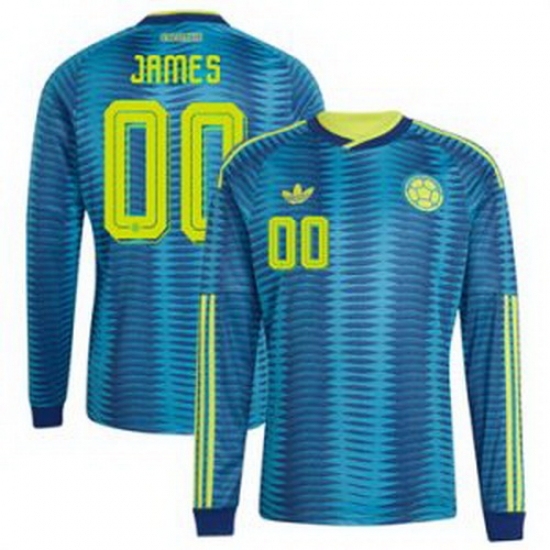 Men Colombia Custom 2026 Away Replica Turquoise Jersey 1 - Ujersey