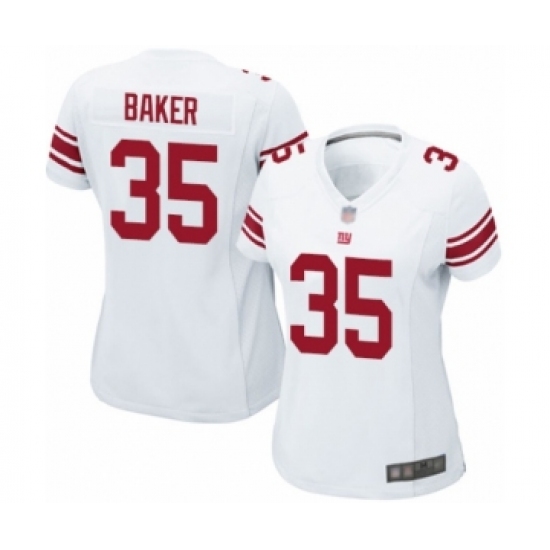 Women's New York Giants #35 Deandre Baker Game White Football Jersey - Ujersey