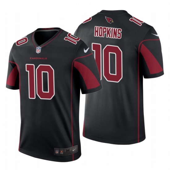 Men's Nike Arizona Cardinals #10 DeAndre Hopkins Black Stitched NFL Limited Rush Jersey - Ujersey