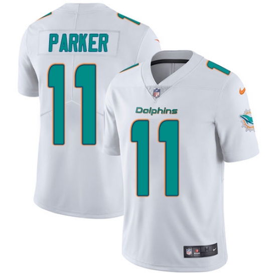 Youth Nike Miami Dolphins #11 DeVante Parker White Vapor Untouchable Limited Player NFL Jersey - Ujersey