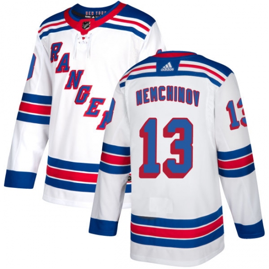 Youth Reebok New York Rangers #13 Sergei Nemchinov Authentic White Away NHL Jersey - Ujersey