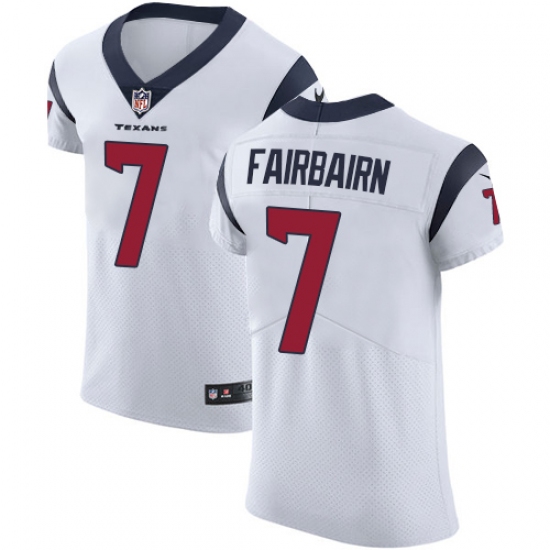 Men's Nike Houston Texans #7 Ka'imi Fairbairn White Vapor Untouchable Elite Player NFL Jersey - Ujersey