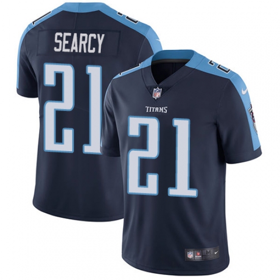 Men's Nike Tennessee Titans #21 Da'Norris Searcy Navy Blue Alternate Vapor Untouchable Limited Player NFL Jersey - Ujersey