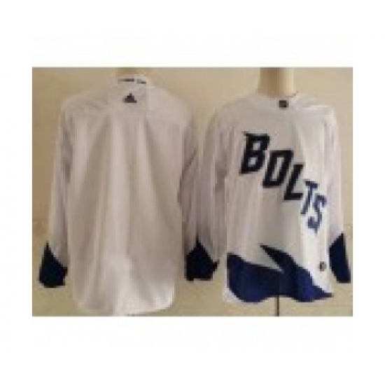 Men's Tampa Bay Lightning Blank White 2022 Stadium Series Authentic Jersey - Ujersey