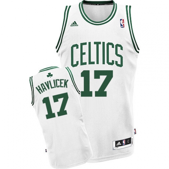 Men's Adidas Boston Celtics #17 John Havlicek Swingman White Home NBA Jersey - Ujersey