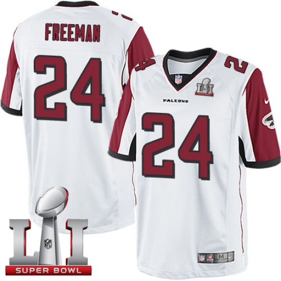 Youth Nike Atlanta Falcons #24 Devonta Freeman White Super Bowl LI 51 Vapor Untouchable Limited Player NFL Jersey - Ujersey