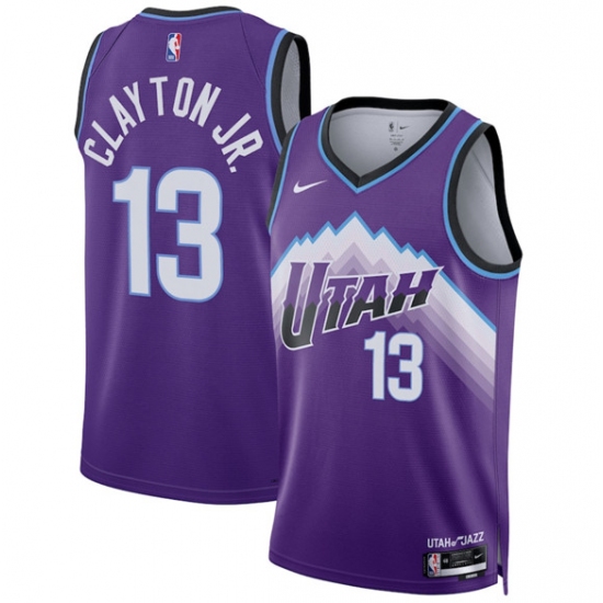 Men's Utah Jazz #13 Walter Clayton Jr. Purple 2025 Icon Edition Stitched Basketball Jersey - Ujersey