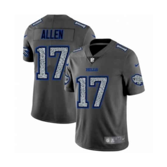 Men's Buffalo Bills #17 Josh Allen Limited Gray Static Fashion Limited Football Jersey - Ujersey