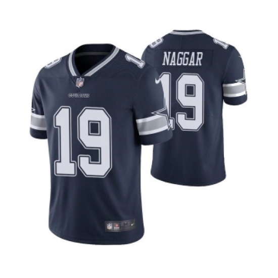 Men's Dallas Cowboys #19 Chris Naggar Navy Vapor Limited Stitched Jersey - Ujersey