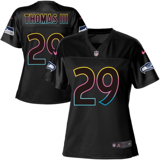 Women's Nike Seattle Seahawks #29 Earl Thomas III Game Black Team Color NFL Jersey - Ujersey