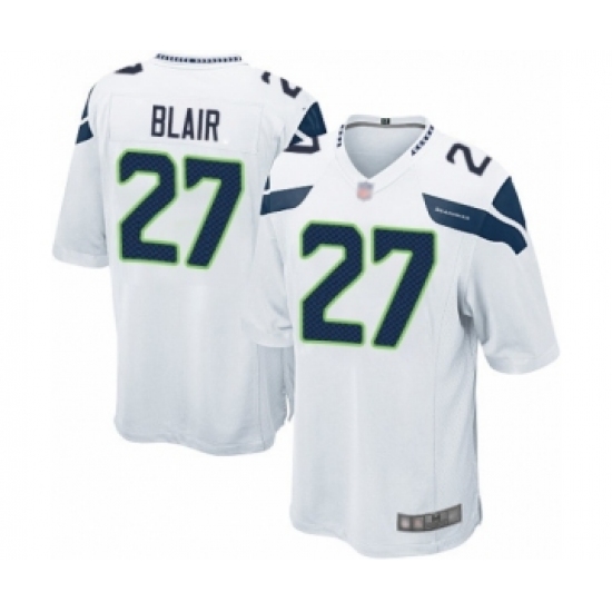 Men's Seattle Seahawks #27 Marquise Blair Game White Football Jersey - Ujersey