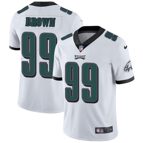 Men's Nike Philadelphia Eagles #99 Jerome Brown White Vapor Untouchable Limited Player NFL Jersey - Ujersey