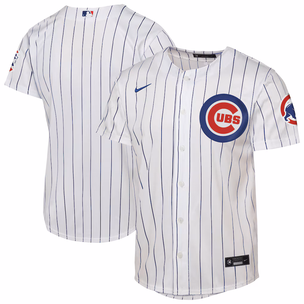 Youth Chicago Cubs Nike White Home Stadium Jersey - ujerseystore