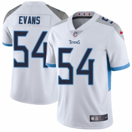 Youth Nike Tennessee Titans #54 Rashaan Evans White Vapor Untouchable Elite Player NFL Jersey - Ujersey