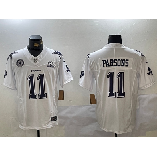 Men's Dallas Cowboys #11 Micah Parsons 2024 White F.U.S.E. With Established In 1960 Stitched Football Jersey - Ujersey