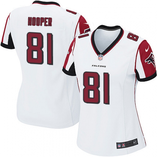 Women's Nike Atlanta Falcons #81 Austin Hooper Game White NFL Jersey - Ujersey