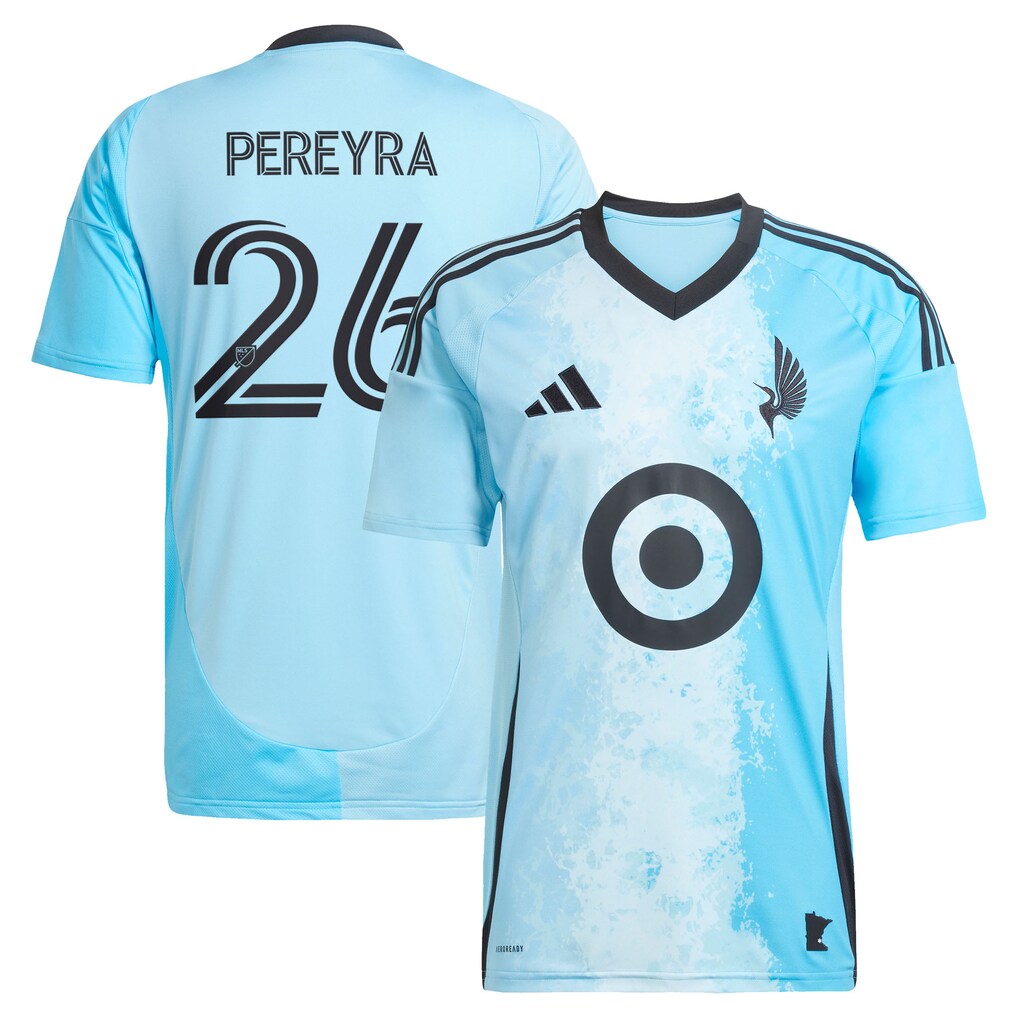 Men's Minnesota United FC Joaquín Pereyra adidas Blue 2025 CONVERGENCE Replica Jersey - Ujersey