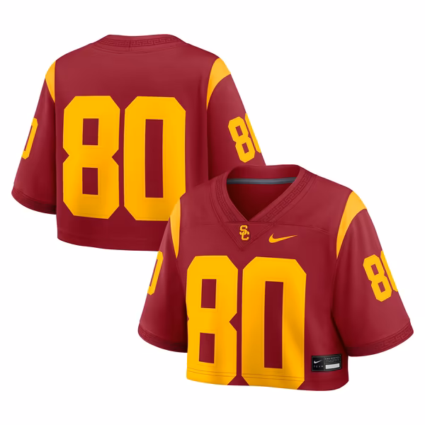 Women's Nike Cardinal USC Trojans Game Crop Top Jersey - Ujersey