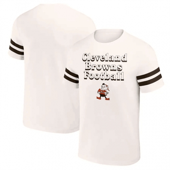 Men's Cleveland Browns Cream X Darius Rucker Collection Vintage T Shirt - Ujersey