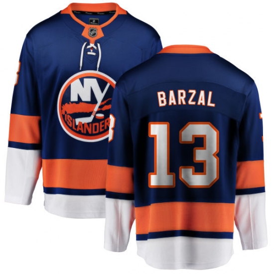 Youth New York Islanders #13 Mathew Barzal Fanatics Branded Royal Blue Home Breakaway NHL Jersey - Ujersey