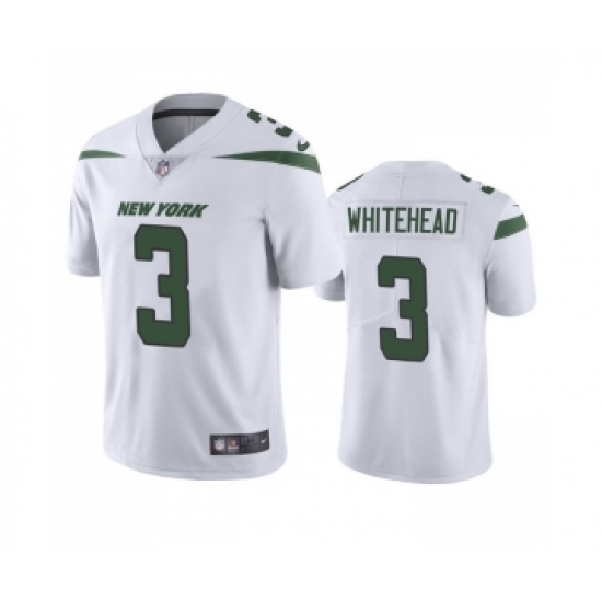 Men's New York Jets #3 Jordan Whitehead White Vapor Untouchable Limited Stitched Jersey - Ujersey