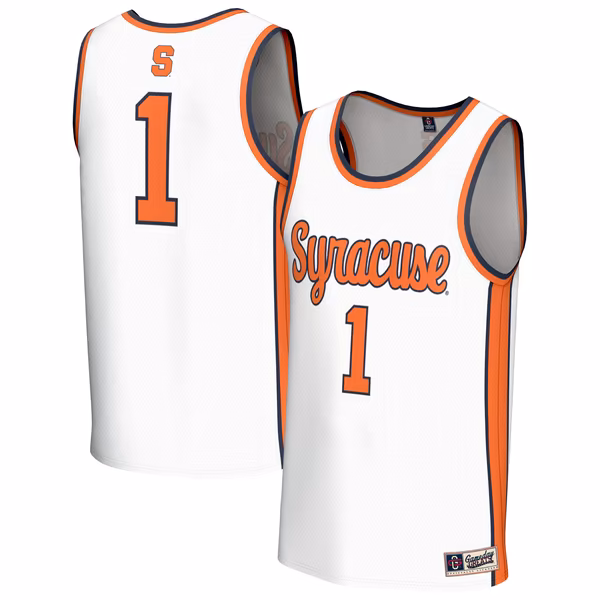 Unisex GameDay Greats White Syracuse Orange Lightweight Collegiate Basketball Fashion Jersey - Ujersey
